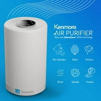 Pročišćivač zraka, H True Hepa filteri za filtriranje trostepene, do kvadratnih. Ft., Kenmore PM1005