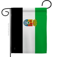 Extremadura zastava bašte Španija zajednice X18. Dvostrano dvorište baner