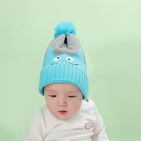 Ludlz Dinosaur Zimska beba Beanie Hat Fleece obložen dječjim dječakom Hat Knit Pompom poklopac za dječake