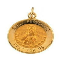 Slikovitolgold.com Saint Peregrine Religiozne ogrlice od ogrlica - Pedolid 14k žuto zlato