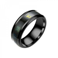 Vodootporna temperatura Sense Ring narukvica Inteligentni pametni prsteni noseći promjenu boje temperature