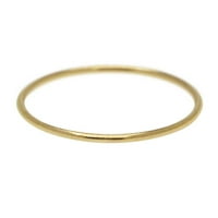 Slobodni prsten, okrugla žica SAD Površina 9, komad, 14K zlato napunjeno