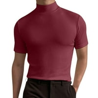 Muška majica Grafički čvrsta blusa Visoki ovratnik TURTLENECK kratkih rukava