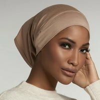 Anvazise ženske šešir čvrste boje tanka meka tkanina elastična sa rupama za uši prozračna dama pod poticanjem