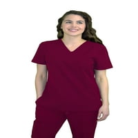 Ženska medicinska sestra mock omotajte čišćenje gornje GT performanse-vino bobica