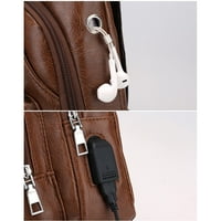 Muški ruksak za muškarce, džep na prsima sa USB priključkom za punjenje, koristi se za kampiranje, biciklizam,