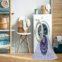 Ahgly Kompanija Mašina za pranje u zatvorenom pravokutniku Tranzicijske lavande Plave prostirke, 7 '10'