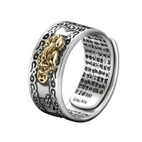 Ring Feng Shui Amulet Lucky bogatstvo Buddhist Podesivi prsten nakit vruće. I8w0