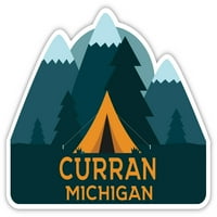Curran Michigan Suvenir Vinil naljepnica naljepnica Kamp TENT dizajn
