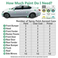 Za Ford Točan meč Aerosol sprej za sprej za dodir Up Up Up Paint Sprayma 2K Clearcoat Primer i Pro Prep