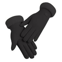 Woxinda Žene Jesen i zimska moda Jednostavne čvrste boje ivice tople rukavice rukavice rukavice mittens