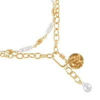 Trgovina LC simulirani biser Goldtone Privjesak sa ogrlicama lanca veze za žene nakit veličine 20-22