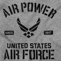 US Air Force USAF-ova krila Logo Zip Up Hoodie Muške žene Brisco Brands 3x