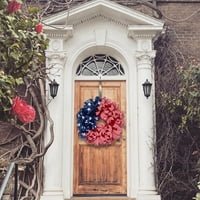 Wendunide Domaći dekor Ndependence prednji dan vijenac ukrasni viseći vijenac vrata patriota vijenac