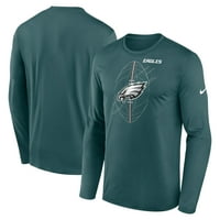 Muški Nike Midnight Green Philadelphia Eagles Legend icon majica s dugim rukavima