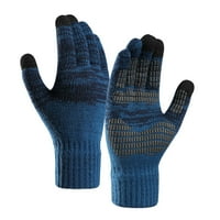 Wanyng Zima nadograđene rukavice s kliznim rukavicama elastične toplotne meke pletene rukavice za muškarce