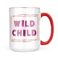 Neonblond Wild Child Pink Fuzz krzno pisma Poklon za ljubitelje čaja za kavu