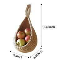 JUTE voćni biljni krompirski četrinski luk viseći košare, ukrasna zidna korpa za biljke i cvijeće, male