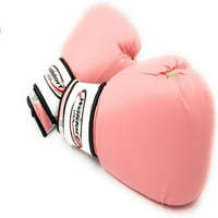 Woldorf USA Ružičaste bokserske rukavice za muškarce i žene Teške esencijalne gel boksering boksering rukavice kickboxing sparing a muay thai rukavice za trening vinil 16oz
