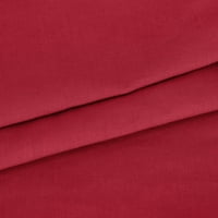 Fnochy Wemens Tops Clearence Plus Veličina Ljetna bluza Crveni V-izrez Dugi rukav labav gumb Pamuk i
