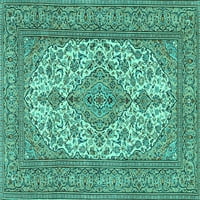 Ahgly Company Zatvoreni pravokutnik Perzijske tirkizne plave tradicionalne prostirke, 3 '5'