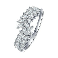 Hanxiulin Modni i svestrani zadmašni prsten za prste bakrene pozlaćene pšenične uši prsten za žene prsten