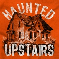 Haunted House na katu Halloween Women Crewneck Duks Brisco Marke 2x