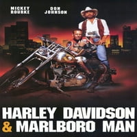 Harley Davidson i Marlboro Man poster