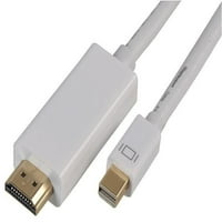 Signal - Mini DisplayPort do HDMI mužjaka do muškog olova, bijela