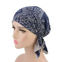 Šeširi za ženske turban grafički otisci muslimanke smanjene čišćenje dame šeširi mornarice jedna