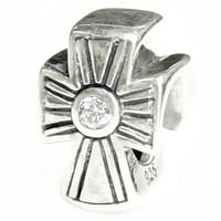 Kraljevski sterling srebrni Sveti Clear CZ CZ Europski stil Šarm perle odgovara Pandori