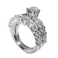 Heiheiup ženski lagani dijamant do kreativnog trošenja ringcan prsten zvonaste prsten Diamond Diamond