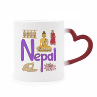Nepal Nacionalni simbol Landmark uzorak osjetljiva na toplinu HOL Crvena boja Promjena kamenog softvera