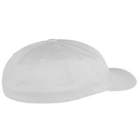 FlexFit bejzbol šešir po mjeri inicijali a do z zakrivljenog računa, bijela kapa BK YW