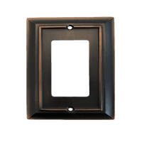 Brainerd Arhitektonski ukrasni jednokrevetni GFCI Decora ploča mat bronza