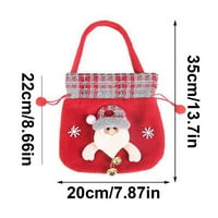 Torba za božićnu vuču ASdomo, Santa, Snjegović, ELK prijenosne poklon torbe za usluge, dječje zamotavanje