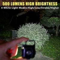 Yannee lumens bljeskalica COB LED taster Light Džepna lampa USB punjiva