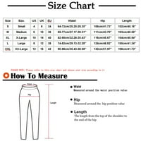 Ženske prehrambene hlače, Tianek Fashion Udobni opušteni-fit amry Novi čvrsti džepni zavoj ravni elastični