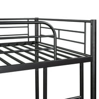 -BalkLinks Metalni krevet na kat sa dva odvojena kreveta - Twin krevet za krevet za decu Odrasli - krevet