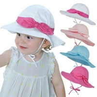 Cheers.us Baby Girls Sunčani šeširi sa širokim obodom Bowknot UV zaštita od sunca ljetna plaža kašika