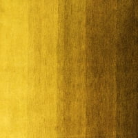 Ahgly Company Indoreni pravokutnik Sažetak žuti modernim prostirkama, 7 '9 '