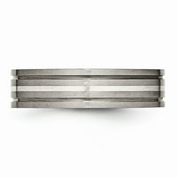 Titanium žvalova srebra srebrna ugrađena u unutrašnjost Veličina opsega: 10; za odrasle i tinejdžere;