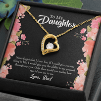 Mojoj kćerci nikad ne zaboravi da te volim od tata zauvijek ogrlica sa porukama
