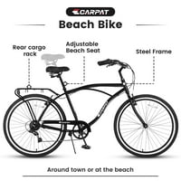 S za odrasle bicikl za plažu, brzi bicikl za brzinu, više boja, 26 točkovi, prednji i stražnji blatobrani