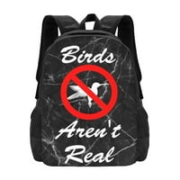 Douzhe Lagan ruksak, putni vanjski planinarski torbi školske torbe za knjige Casual Daypack Smiješne ptice nisu pravi otisci ruksaci za žene muškarci