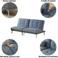 Kabrioletni kauč na razvlačenje sa jastucima, 73 modularni presjek kauč sa podesivim položajima i metalnim