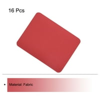Uxcell tkanina zakrpa za mrlje crvena 4,9 x3.7 za odjeću, hlače, rupa torbe od 16