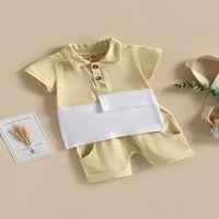 Thaisu Toddler Baby Boys Ljetni odjevnici Kratki rukav Majica Shorts setovi odjeću za reprodukciju