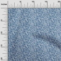 Onuone poliester Lycra Srednje plave tkanine cvjetne opterećene zalihe Ispisuje šivanje tkanine sa dvorištem