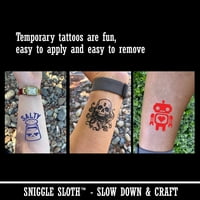 FIDDLER CRAB CRSTACEAN sa velikim kandžnim vodootpornim privremenim tetovažnim tetovažom lažnim umjetničkim